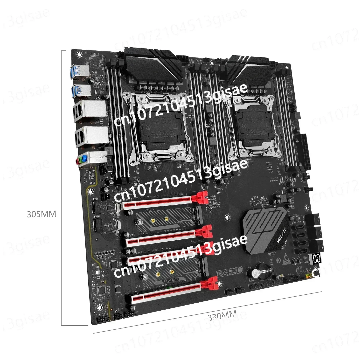 Mechanic X99 D8 MAX Main Board Package (LGA 2011-3 Architecture) Package Includes Xeon E5 2699 V4 Processor view 4
