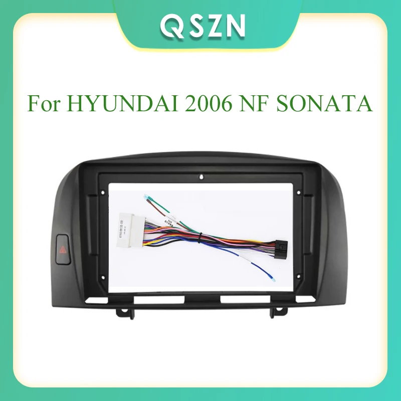 

9 Inch 2 Din Car Radio Fascia Fascias Panel Frame CD DVD Dash Audio Interior for HYUNDAI 2006 NF SONATA