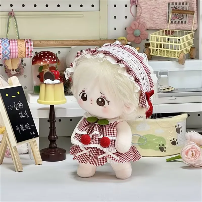 The new 20cm baby clothing "Cream Cherry Pie" set of cotton doll dress-up clothes is a super cute doll set