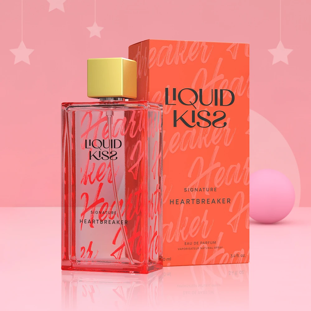 Płynny KISS Eau De Parfum Spray dla kobiet kwiatowe nuty owocowe słodki zapach 3.4 uncja łamaczy serc