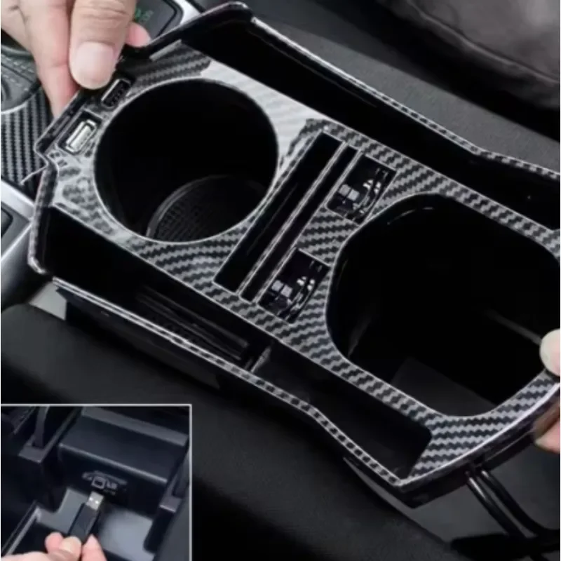 

Central Control Water Cup Storage Box USB Mobile Phone Holder Storage Box Accessories For Honda Civic 10th 2016-2020