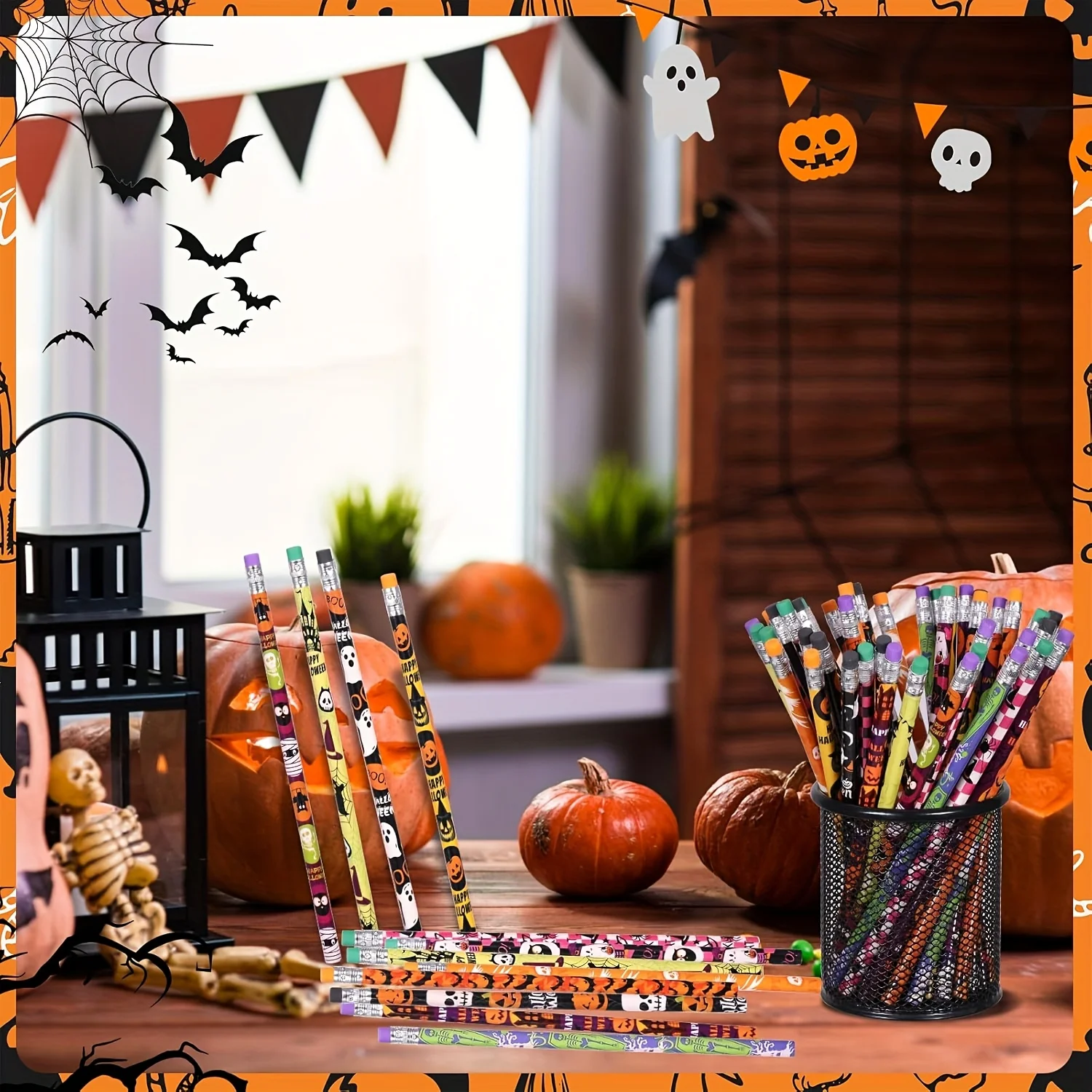 Niedlicher Geister-Kürbis-Stift, Grundschul-Stiftset, Zeichenzubehör für Kunststudenten, Perfektes Kindertagsgeschenk – Detail 5
