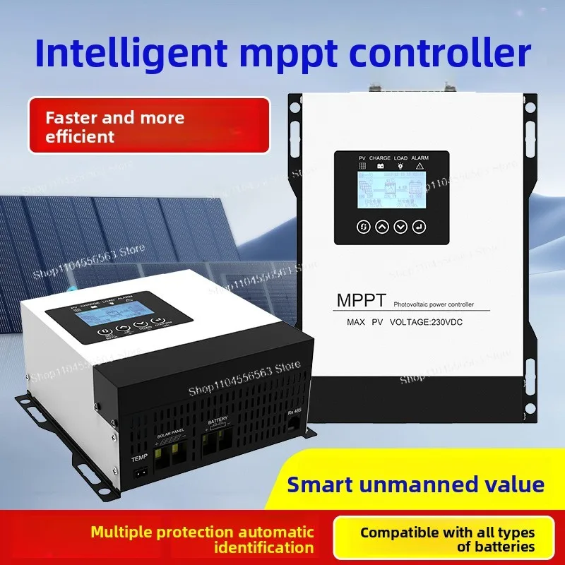 Home & RV MPPT Solar Controller – 12V-96V Auto-Adaptive 30A/60A/120A Charger for 230V Small-Scale PV Systems