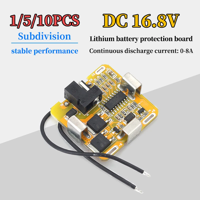 BMS 4S 16.8VDC Universal Tool Hand Drill Garden Scissors 18650 Lithium Battery Protection Board Yellow Board