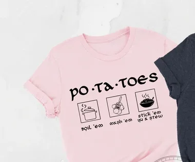 Potatoes Boil Movie Shirt,Movie Lover Gift Short Sleeve Top Tees O Neck Fashion Streetwear harajuku goth y2k 100% Cotton kawaii