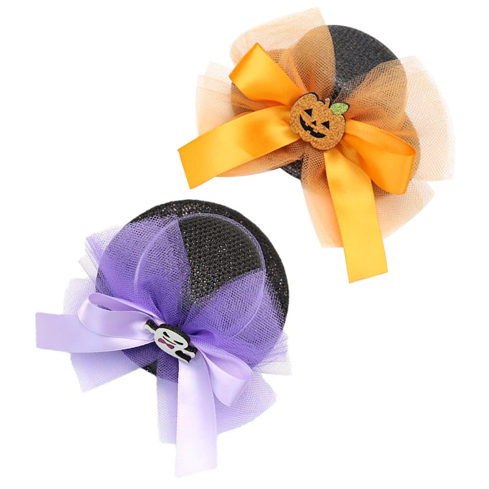 

2PCS Pumpkin Headdress Funny Halloween Hat Fabric Decorative Halloween Ghost Festival Party Fine Workmanship Durable