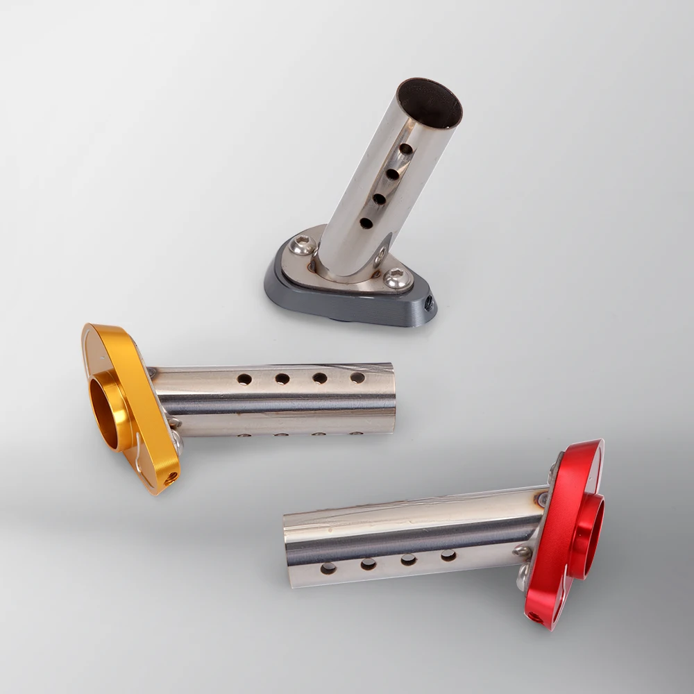 Universal 51mm Exhaust Tail Pipe Accessories Special DB Killer For K10 Triangle Noise Reduction Slip On Motorcycle Parts