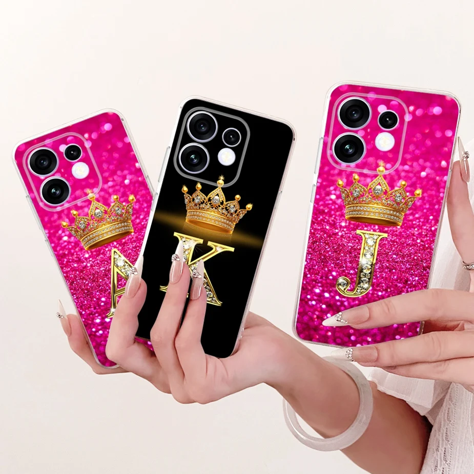 For Oppo Reno 16 Pro Case Reno16 F 5G Luxury Letters Cover Soft Slim Phone Case For Oppo Reno 16F Reno16 Pro 5G Back Cover Coque