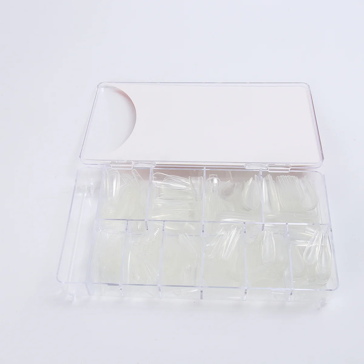 

Ipetboom Coffin Накладные ногти Полное покрытие Советы Искусственный пресс на прозрачные французские наклейки для дизайна ногтей Короткие накладные ногти для использования в салоне