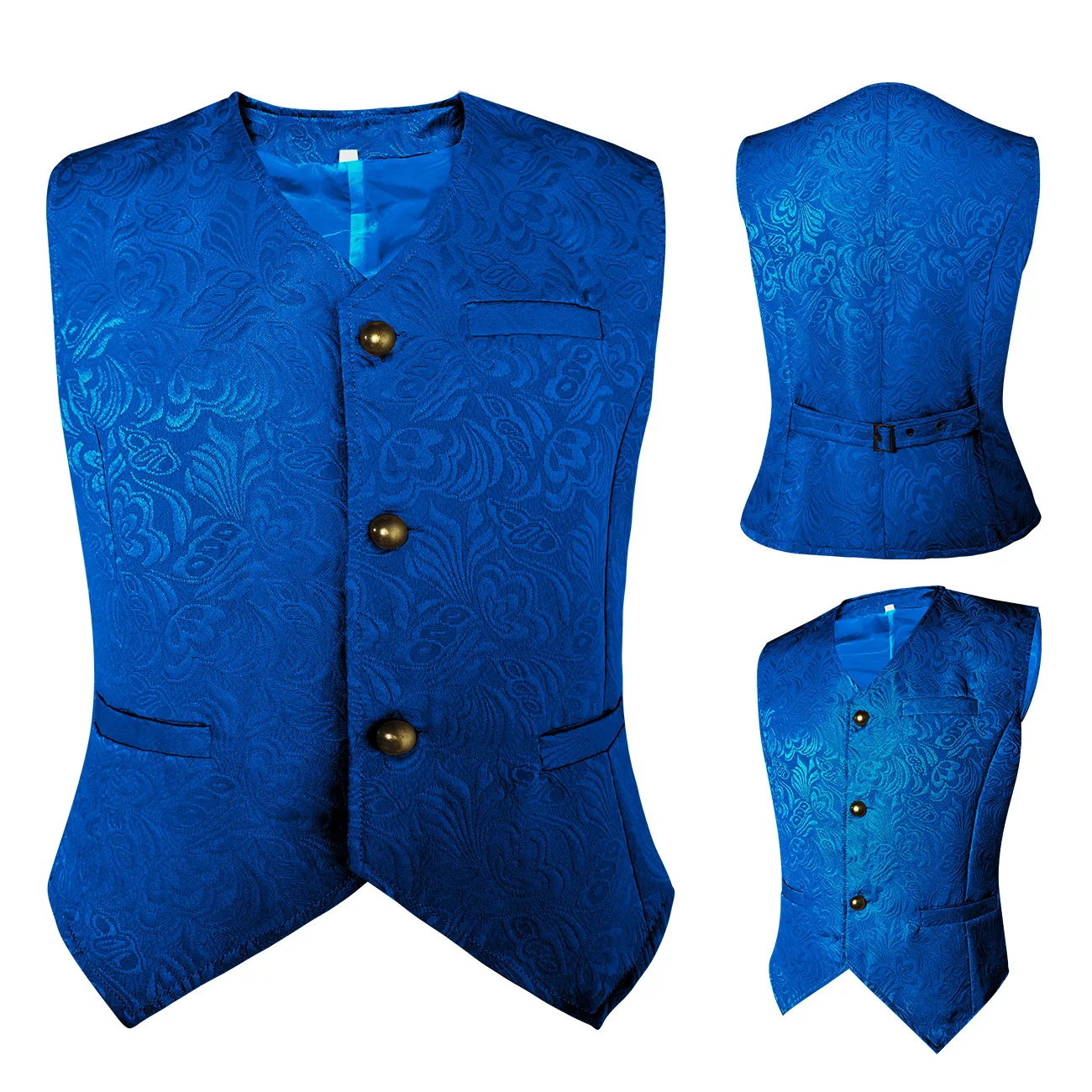 เสื้อผ้าผู้ชายใหม่ เสื้อผ้าสไตล์ยุคกลาง เสื้อกั๊กสั้นผู้ชายสไตล์เรโทร ชุดคอสตูมฮาโลวีน