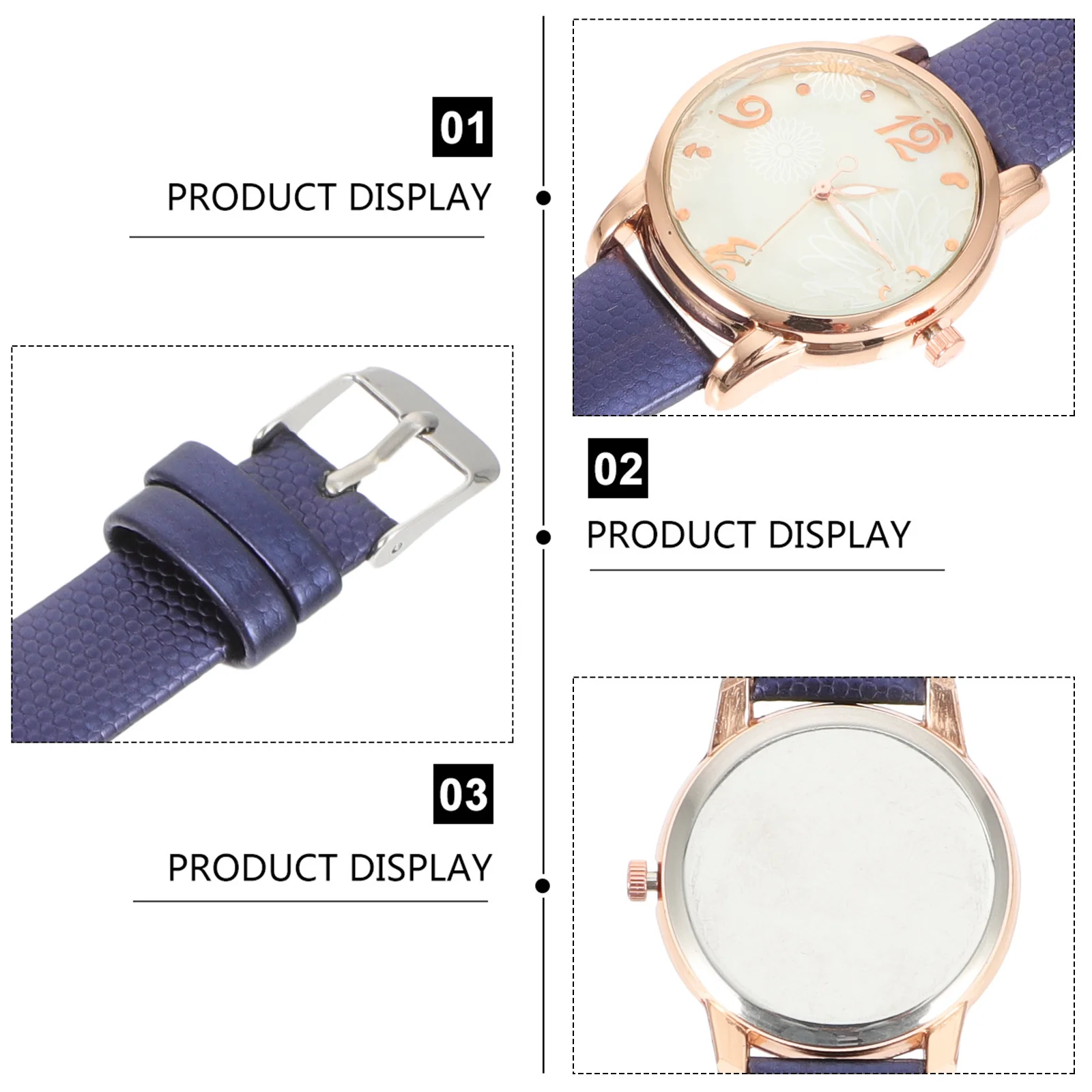 

Women Elegant Casual Strap Watch Analogue Dial Precise Quartz Movement Suitable Daily Wear Female Wrist Watch