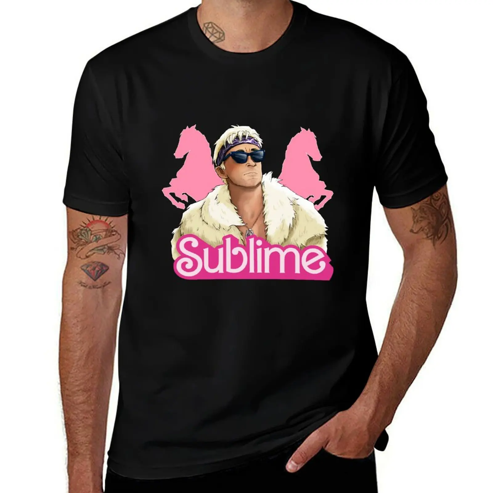 

shirts cotton t oversize Edition man shirts t Horse anime slim t for shirts funny fit T-Shirt - SUBLIME