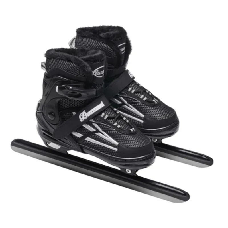 아이스하키 New Speed Male Female Adult Hockey Skate Children Beginners Professional Stainless Steel Ice Skating Shoes