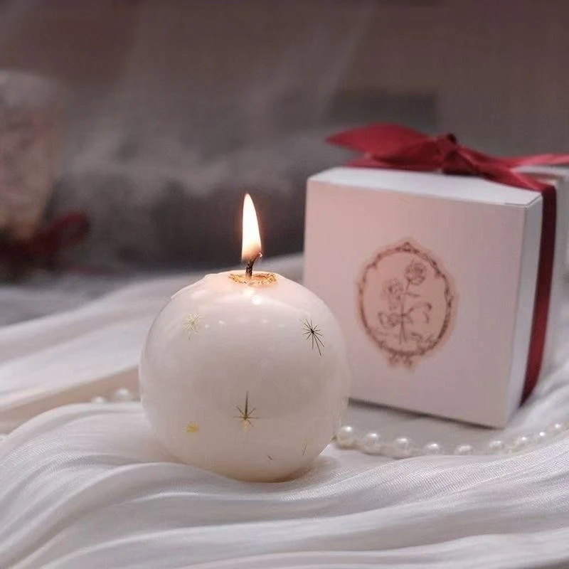 Weihnachtskugelförmige dekorative Atmosphäre Laterne Aromatherapie-förmige Kerze Kugelförmige Aromatherapie-Kerze