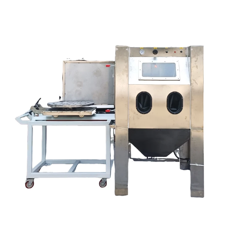 CE Portable Rust-removal Sandblaster Cabinet Water vapor Sandblasting Machine Efficient Stainless Steel Sandblaster