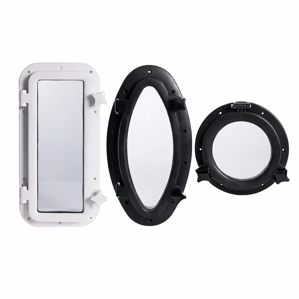 Marine Hardware Accessory Plastic, ABS Plastic + Tempered Glass Yacht Marine Replacement Accessory Deck Mount Watercraft Fishing
