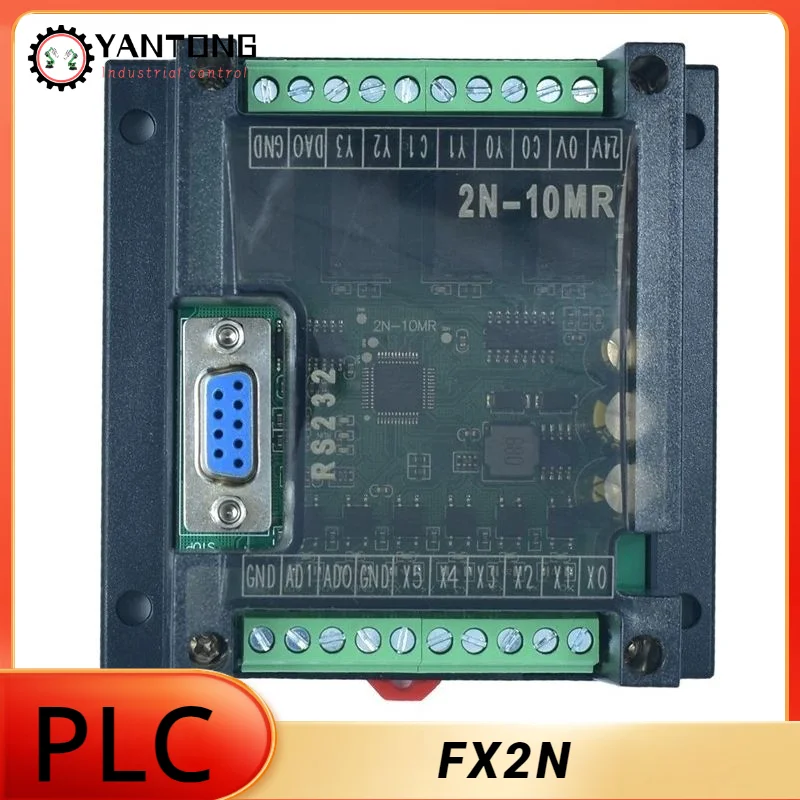 PLC Programmable Logic Controller Lndustrial Board Fx2n-10/14/20/24/32/mr/mt Serial Programmable Simple 2-channel Analog Input