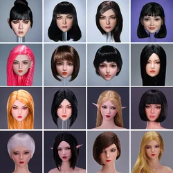 In Stock YMTOYS 1/6 Beauty Head Sculpt Carving Model Fit 12'' TBL JO Female Soldier Action Figure Body Dolls