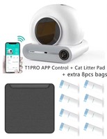 Automatic Smart Cat Litter Box Self Cleaning 65L App Control Pet Cats Toilet Litter Tray Ionic Deodorizer Arenero Gato