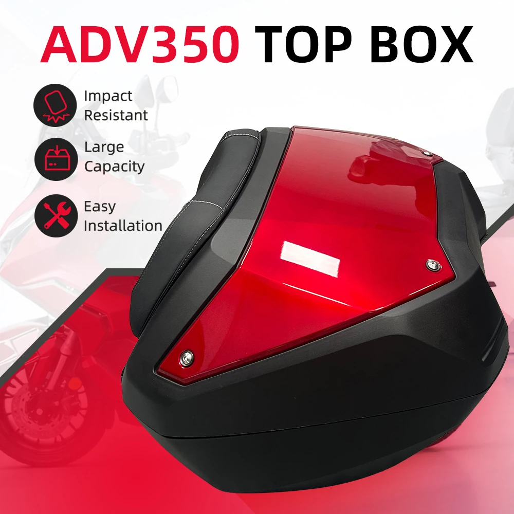 for Honda ADV350 50L Rear Top Case Easy Install Quick Detachable System Stable Storage Box Perfect For Motorcycle Travel