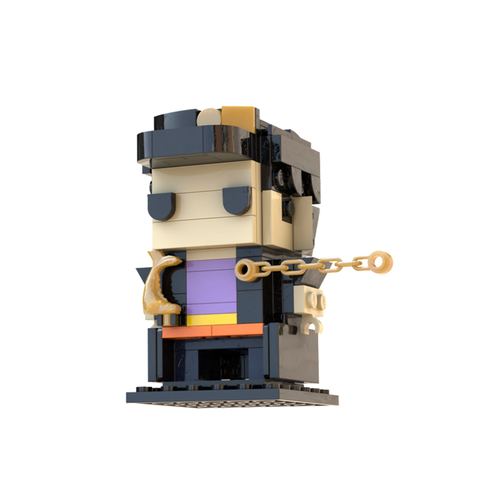 MOC – figurines d'animation d'aventure, personnages de dessins animés, blocs de construction, décoration de bureau, figurines d'action en briques, jouets cadeaux de noël