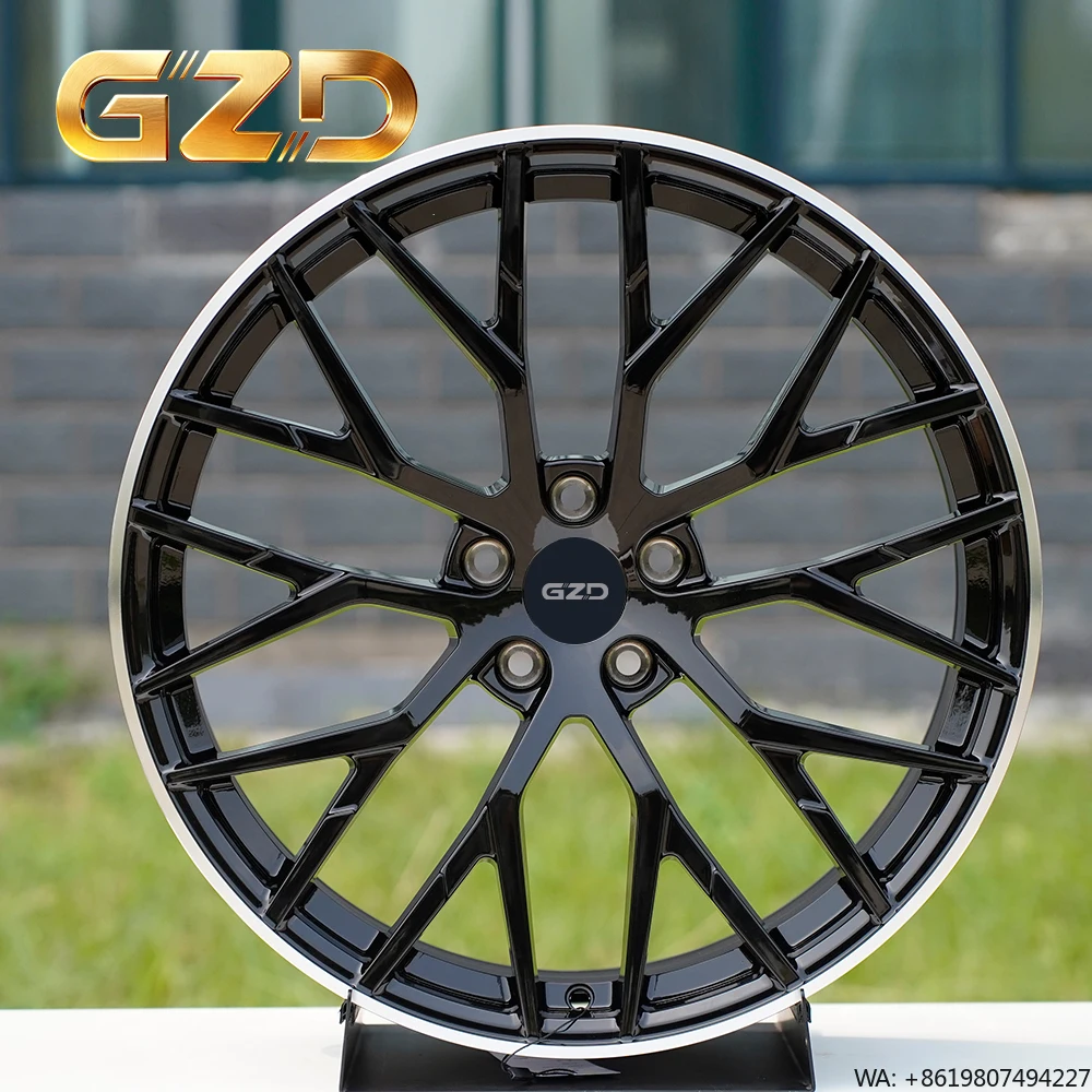 

GZD Dually 6 8 10 Holes Forged Black Polish Rim for GMC F250 Truck for Chevy Silverado F2500 3500F-350 22 24 26 Inch