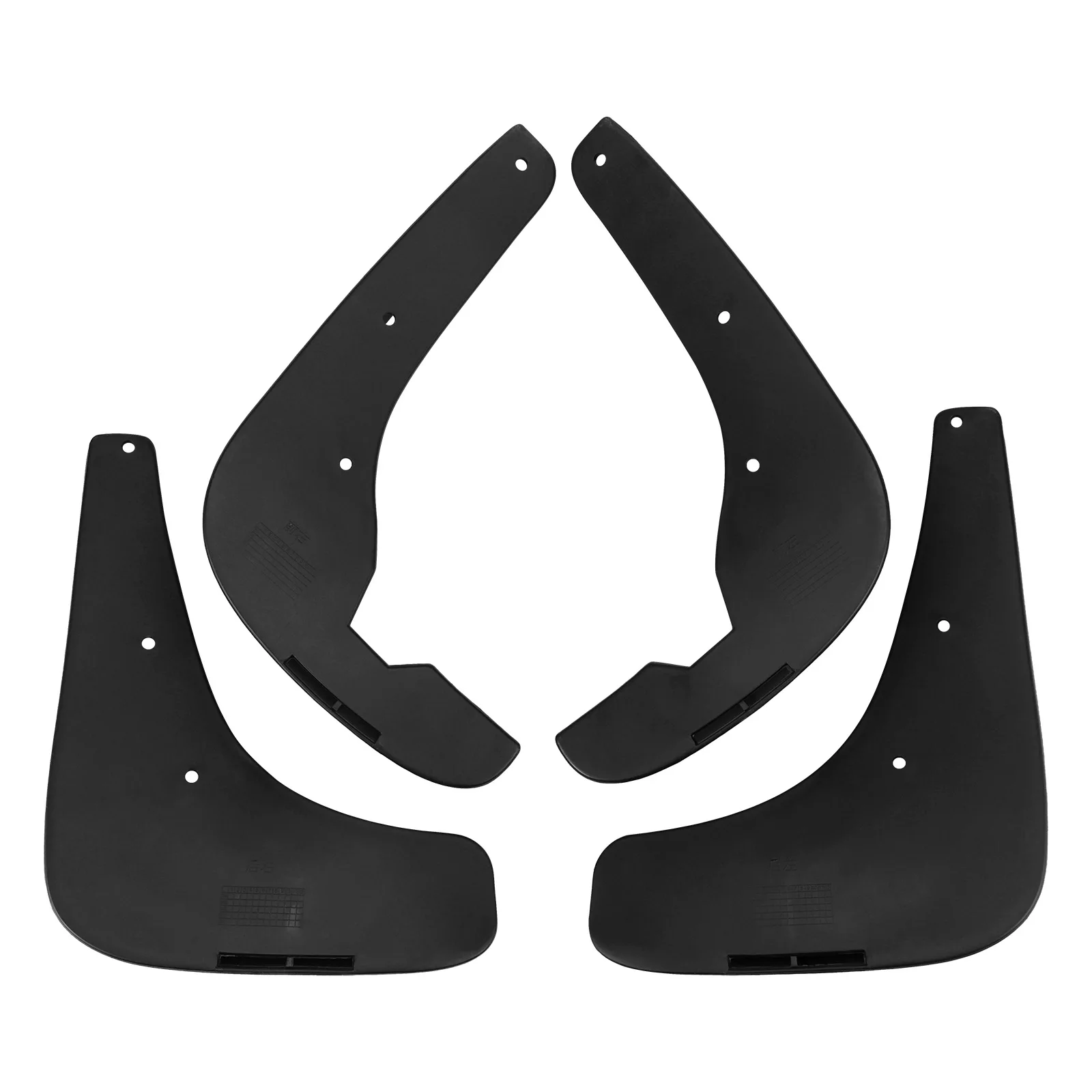 For Citroen Picasso 2004-2014 car mudguard modification,Mudflaps Front Rear Flares Splash Guards Cover Car Accessorie - Image 4