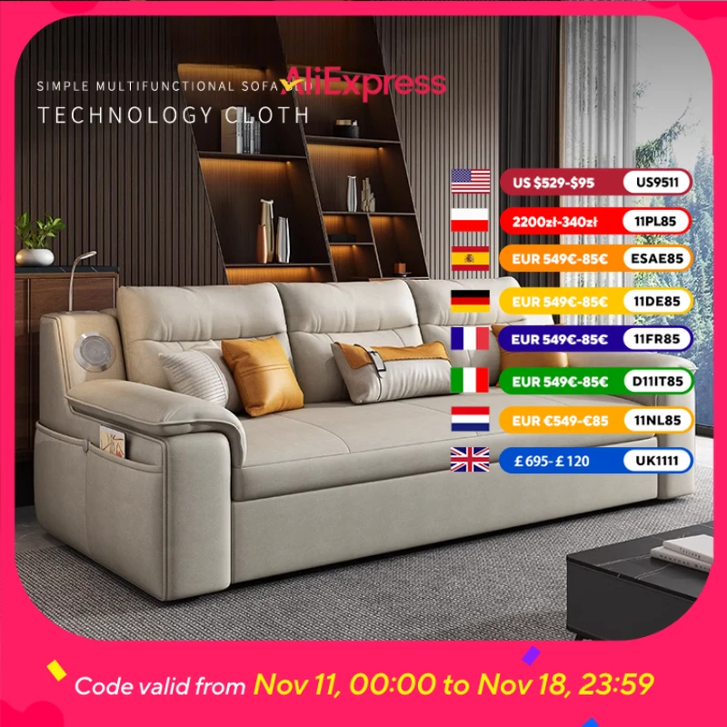 

Foldable Designer Sleep Sofas Recliner Dual Use Minimalist Floor Sofa Lounge Loveseat Woonkamerbanken Living Room Furniture