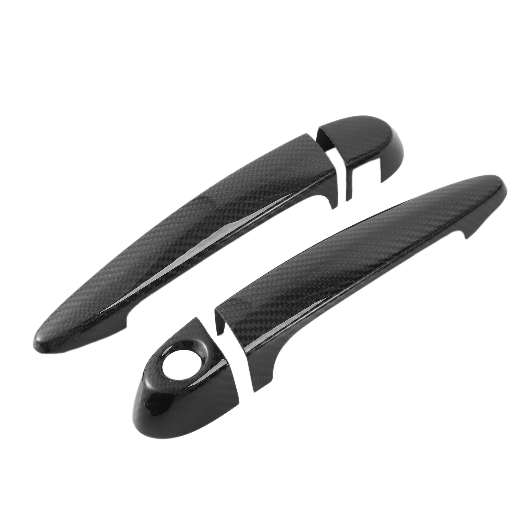 Real Carbon Fiber Outside Exterior Door Handle Cover Trim Without PKE For- 1 2 3 4 Series E90 F30 F34 X1 E84 X3 F25