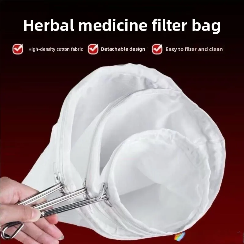 Ultra-Fine Chinese Herbal Medicine Filtering Bag Soup Medicine Cloth Bag Sieve Tool for Brewing Tea And Cooking