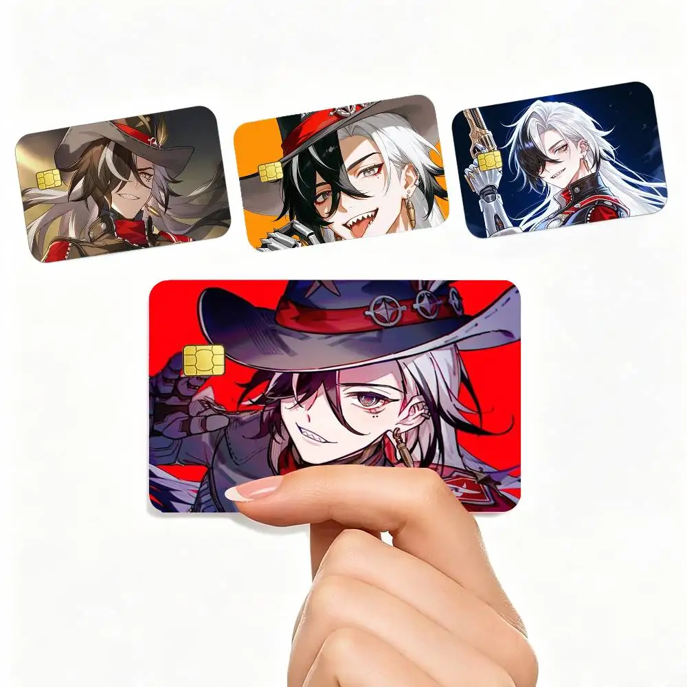 

COOL H-Honkai Star Rail HSR Boothill 4pcs 1Set Card Stickers Small Waterproof Chip 4PCS Card Sticker Anti-Scratch