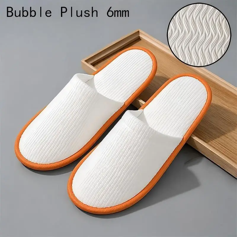 10 Pcs Portable Disposable Slippers Non Slip Indoor Slippers For Home Hotel Homestay Travel Spa Guest Disposable Footwear image 5