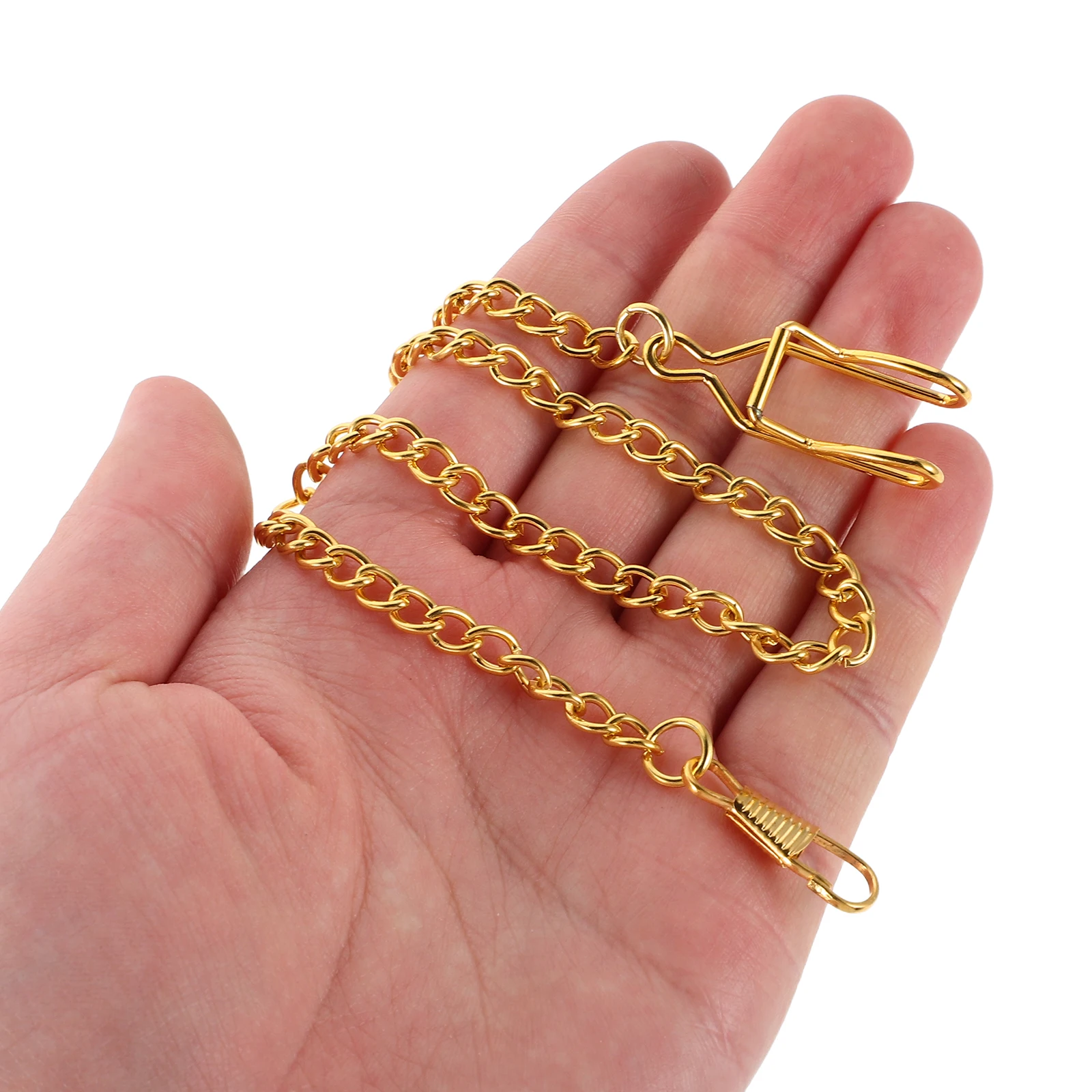 

5pcs Vintage Pocket Watch Chain 37cm Alloy Vest Chains for Men Suit Fob Pants Belt Accessories Retro Style Durable Conversion