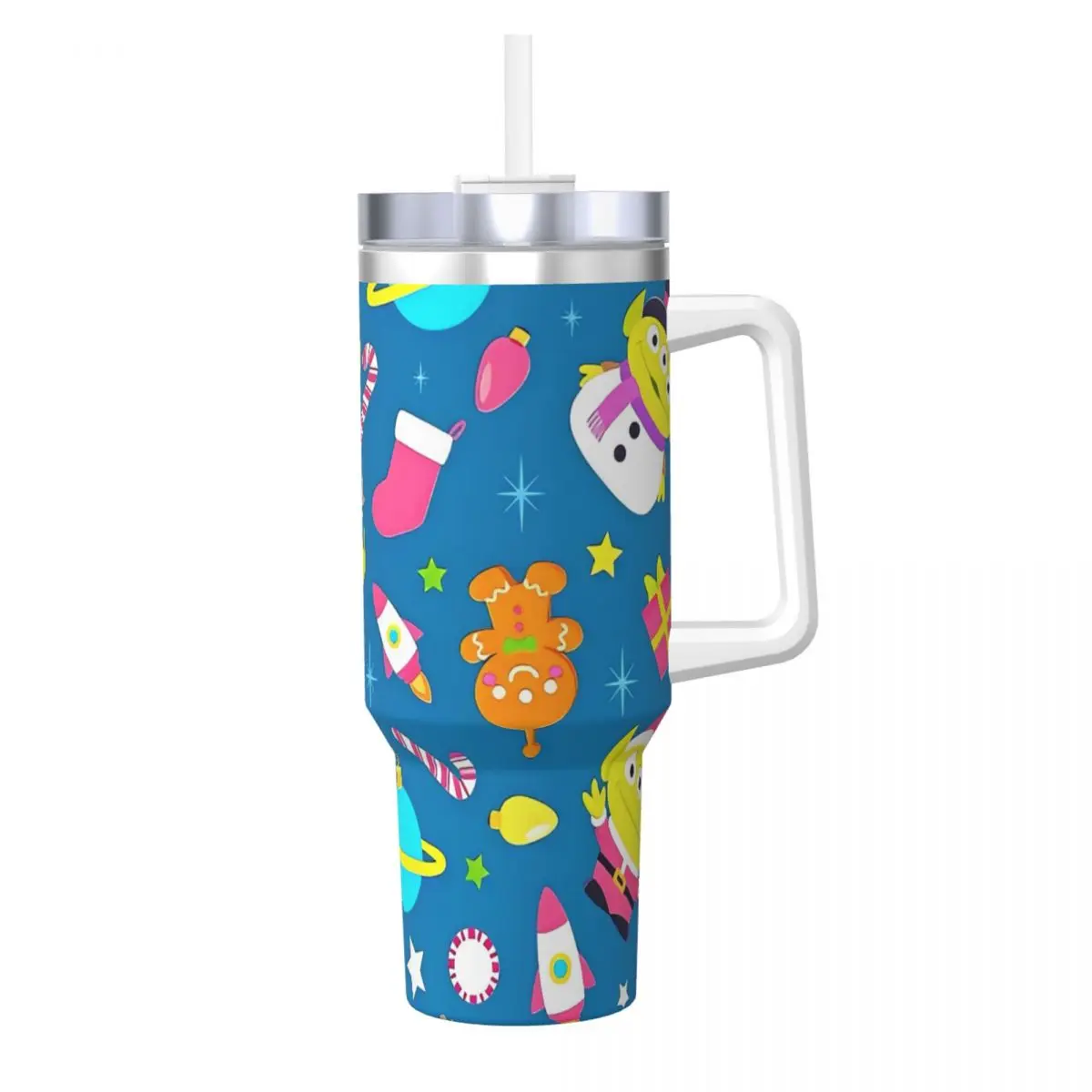 Stainless Steel Tumbler Toy Story Alien Mugs Cup With Straws Beach Cold Drink Water Bottle Insulated Large Capacity Thermal Cups