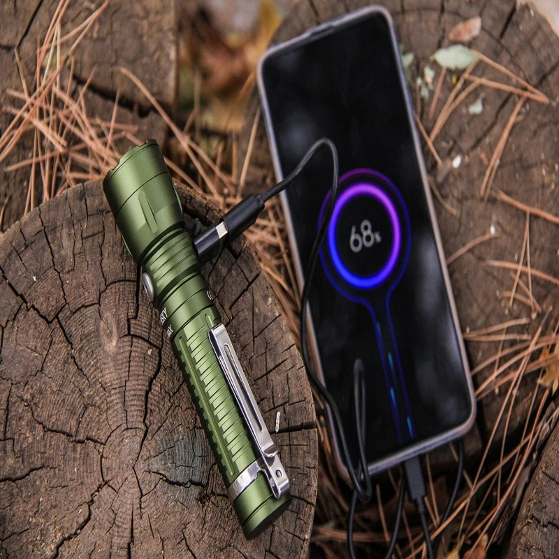 CYANSKY H1R ماكس قوية LED المغناطيسي الذيل مصباح يدوي 1500lm 450 متر مشاعل التكتيكية قابلة للشحن EDC جيب مصباح يدوي 18650