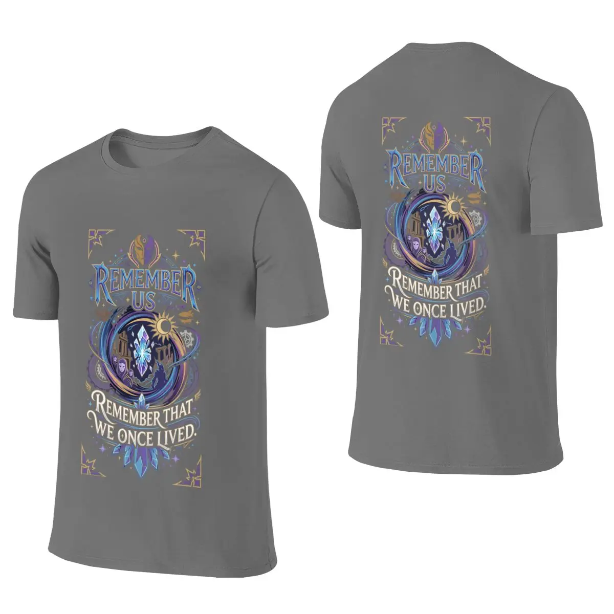 Remember Us Short Style Reversible T-shirt Commuting Vibe Print Does Not Fade T-shirt