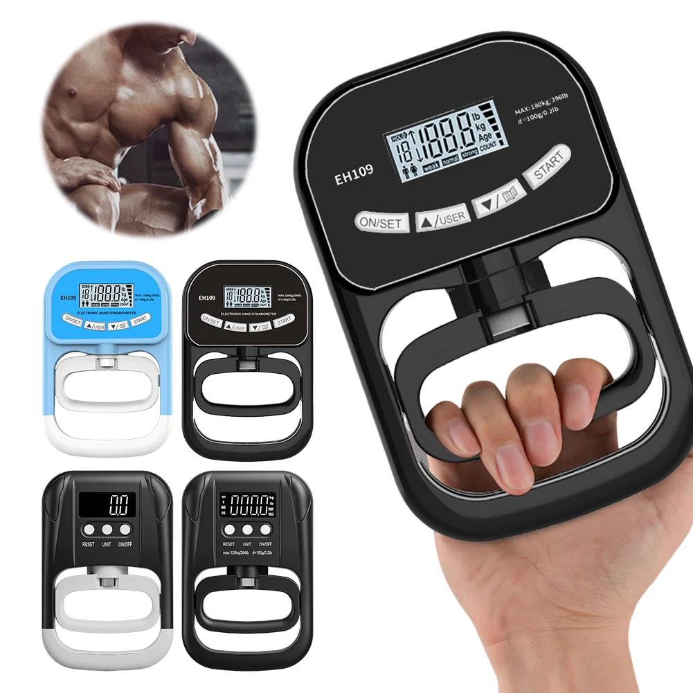 

Цифровой ручной динамометр, усилитель захвата, работающий от батареи, тестер силы рукоятки, тренажер для рук, измеритель для домашнего использования в школе