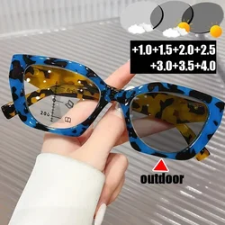 Smart Photochromic Sunglasses for Reading Glasses Vintage Progressive Multifocal Presbyopia Eyewear Finished Bifocal Eyeglasses