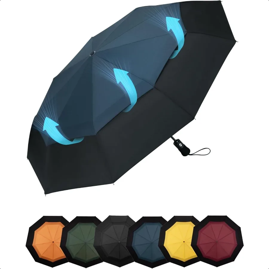 

Дорожный компактный зонт, ветрозащитный портативный автоматический зонт для дождя, складной зонт для мужчин и женщин, портативный тканевый зонт 210T