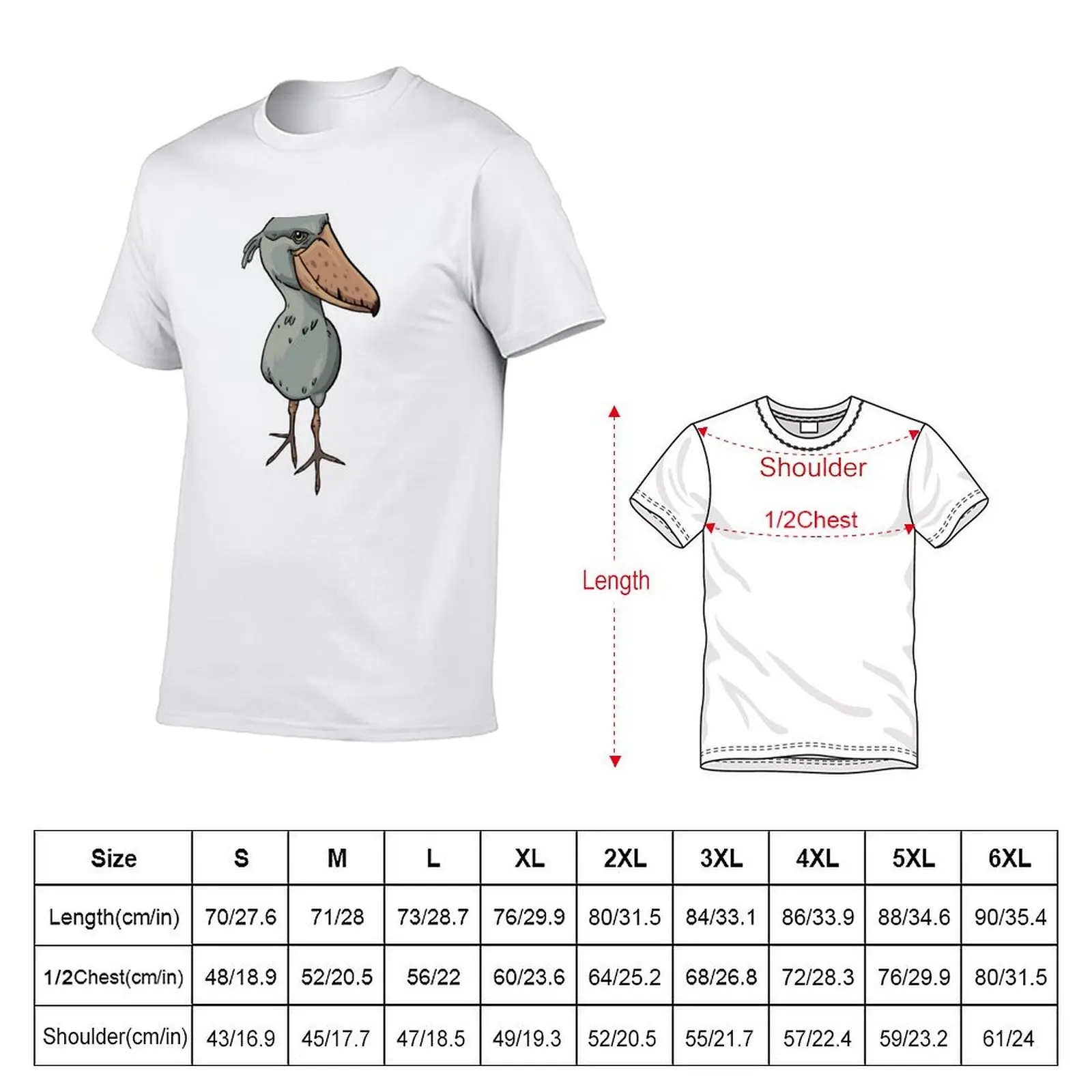 casual Shoebill t designer t shirt man man T-Shirt stork shirt shirts t graphic