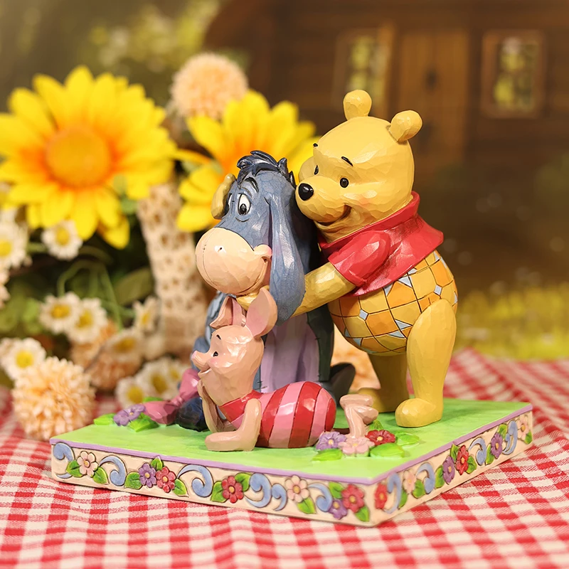 

Disney Official Winnie The Pooh Picnic Adventure Collectibles – Handcrafted Resin Figurines Destop Ornament & Gift For Fans