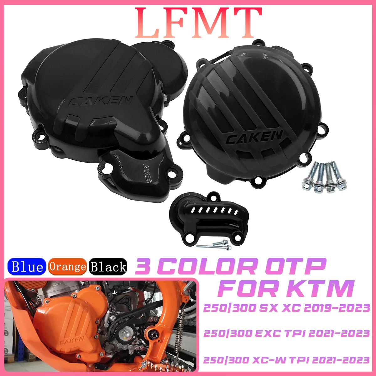 

Motorcycle engine clutch water pump protection cover PA6 plastic For KTM EXC SX XCW TPI 250 300 HUSQVARNA TE TC 250i 2020-2023