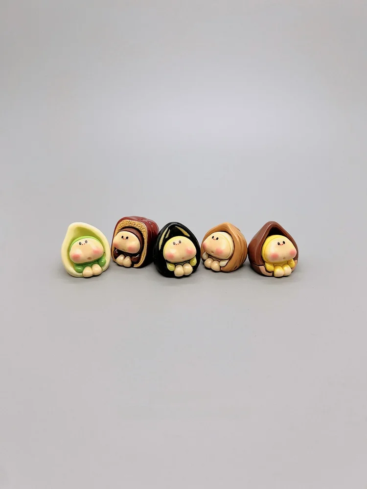 Cure Series Desktop Decorations Nuts Dolls Computer Desk Little Ornaments Japanese Style Stress Relief Workstation Decorations