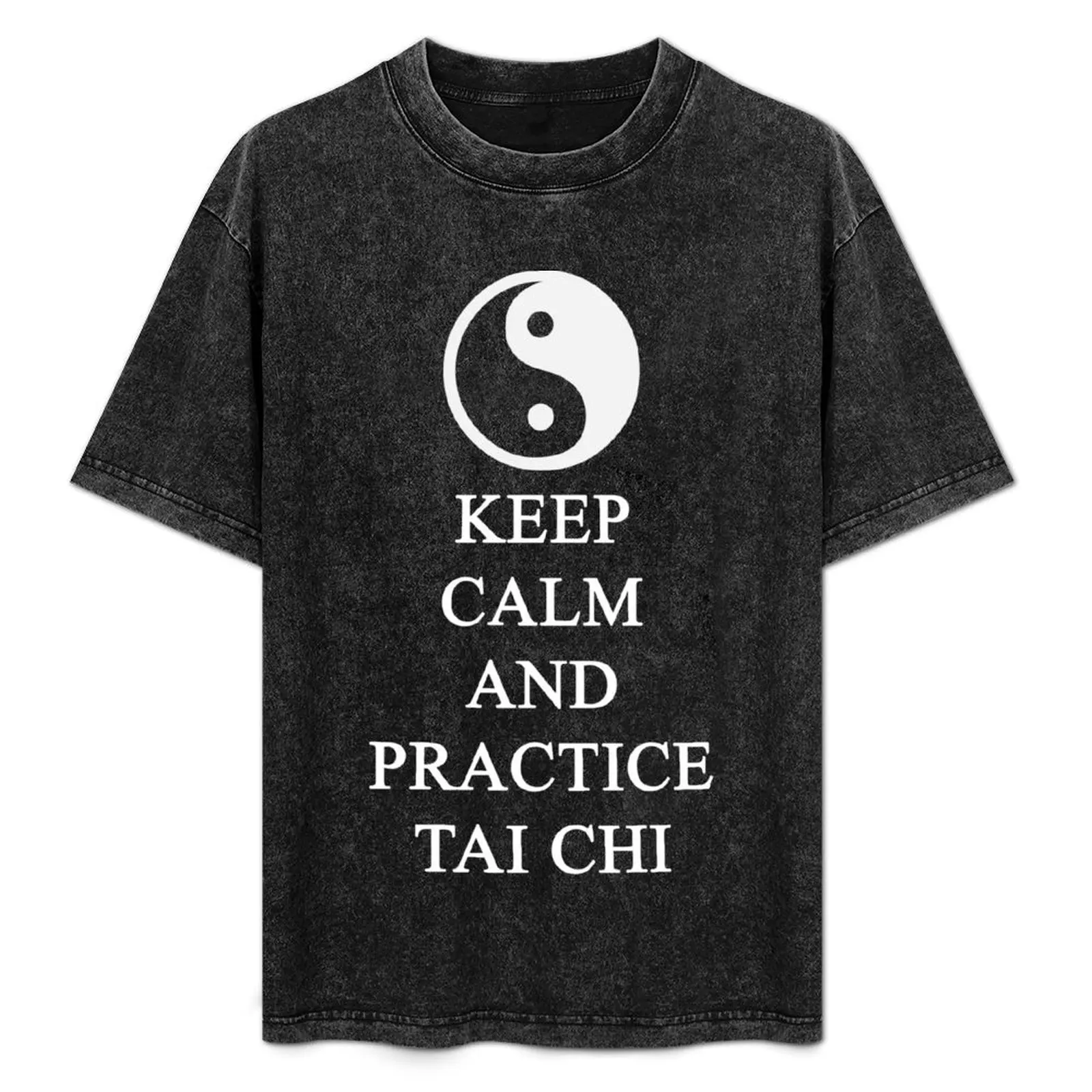 

Tai Chi Keep Calm Series T-Shirt Basic Daily Outfit Short Sleeve Tee