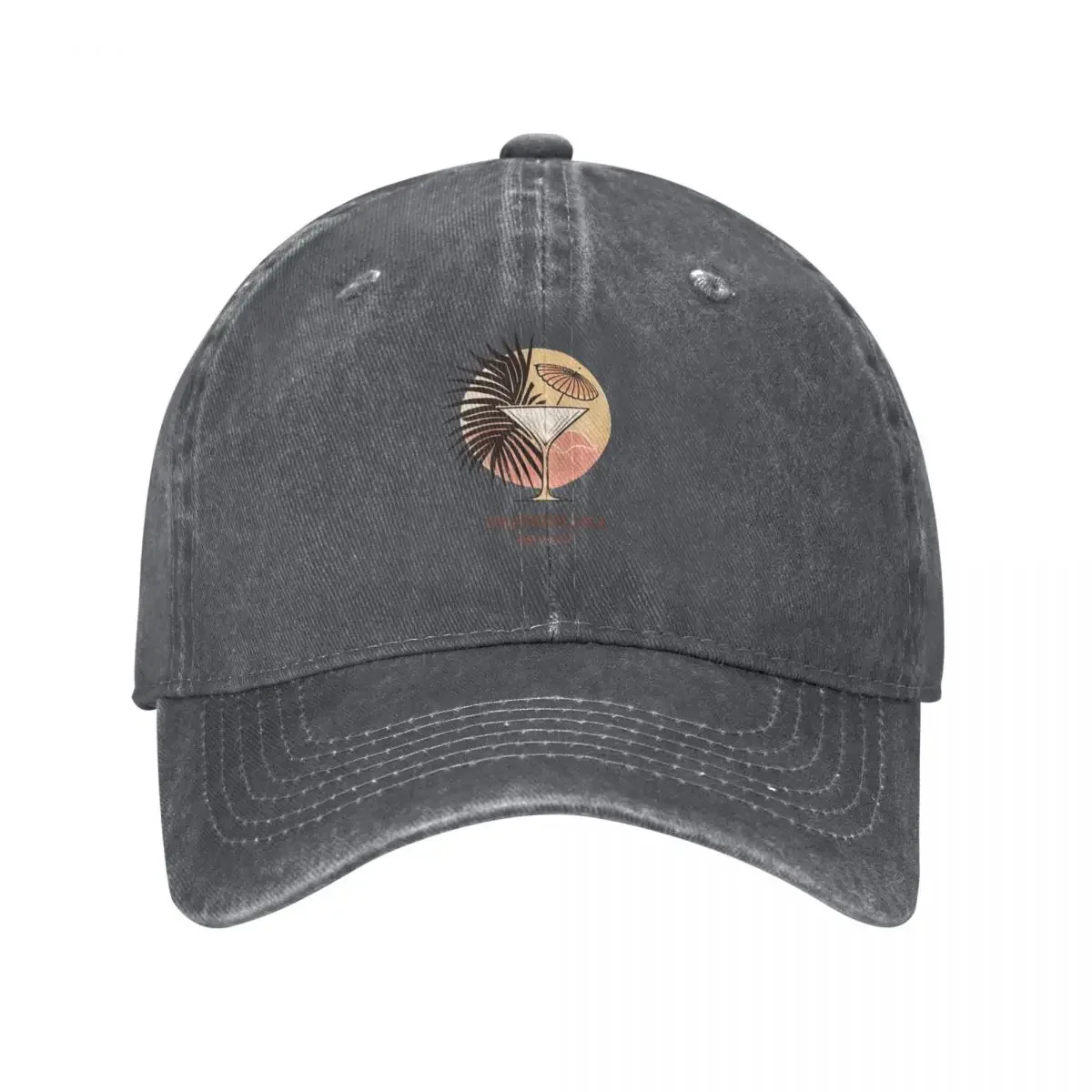 

Iconic Palm Cocktail Logo Baseball Cap Golf Hat Man men's big size hat Designer Hat Golf Wear Men Women's