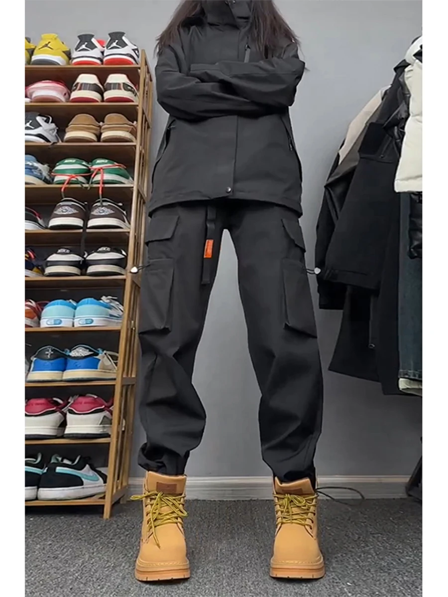 

Men's Winter Thiened Fce Lined Tee-Proof Cargo Pants American Sle Casual Workwear Mountain Climbing Trousers LPZ Brand