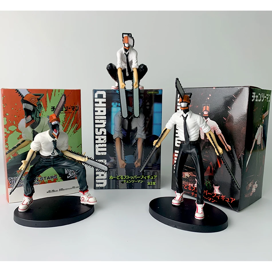 Figura de Anime de motosierra de 18cm pour hombre, figurine d'action Power Denji, motosierra de PVC, figura de power para hombre,