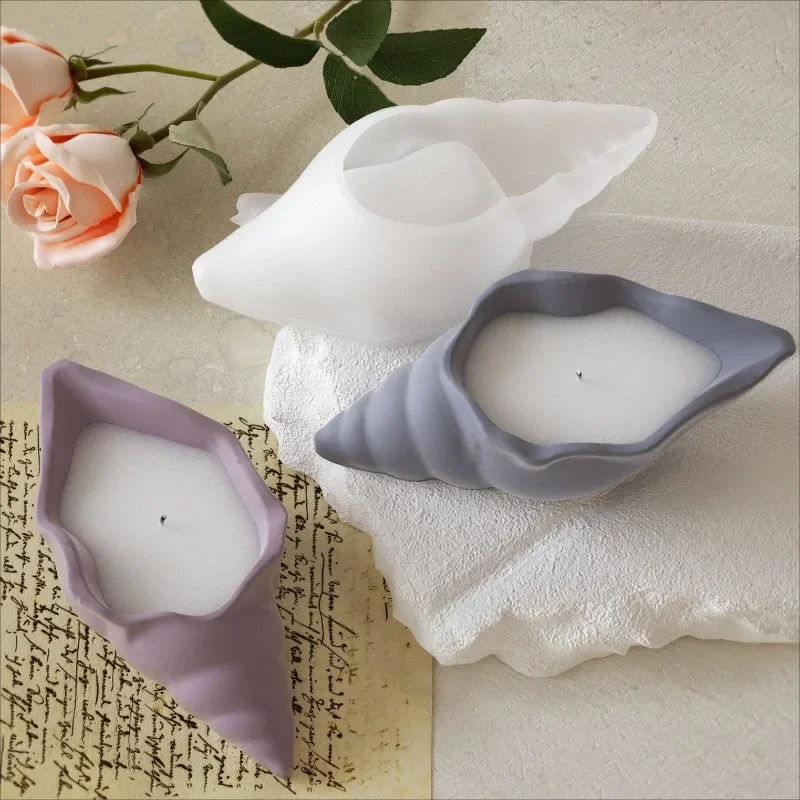 كريستال قطرة الغراء محارة قالب من السيليكون لتقوم بها بنفسك الجبس الراتنج الروائح شمعة كوب الجبس اناء للزهور زهرية صندوق تخزين المجوهرات