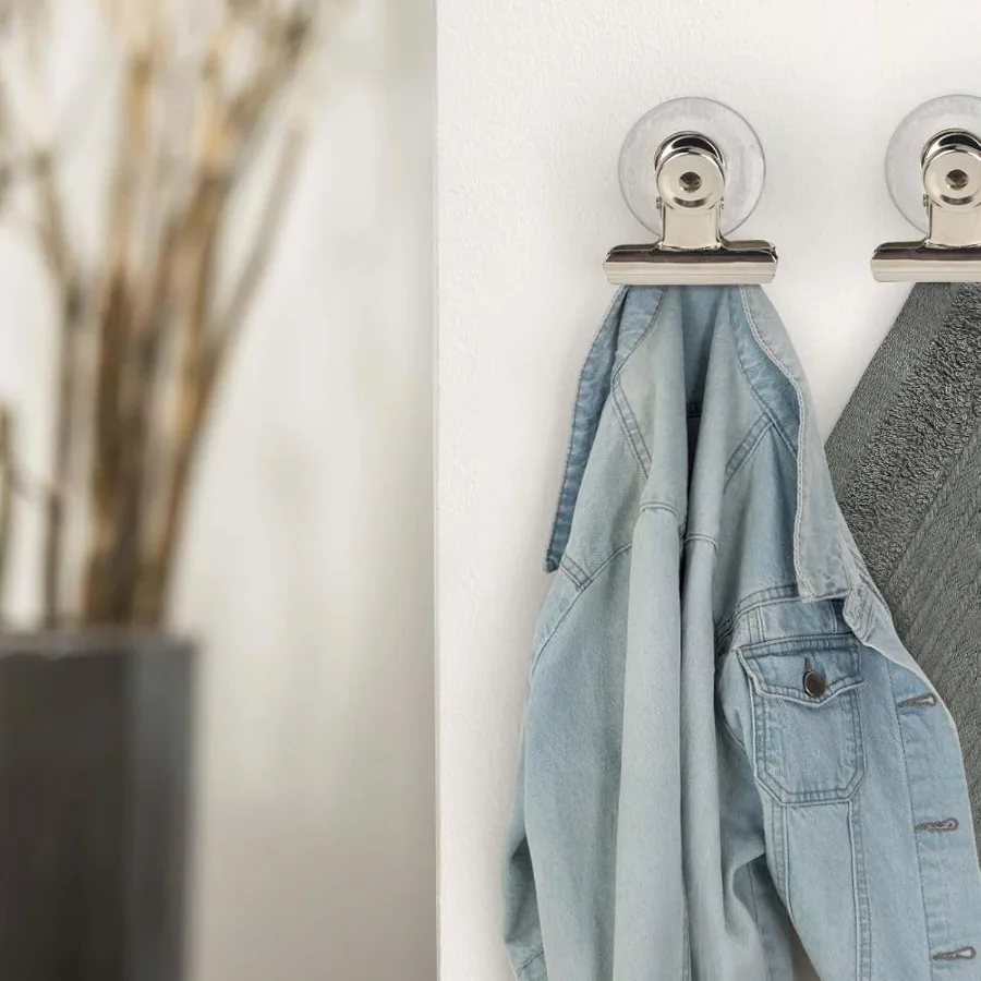 Suction Cup Clips for Windows 12Pcs Suction Clips Clear Suction Cup Clamp Holder Suction Cups with Clips for Home and Office