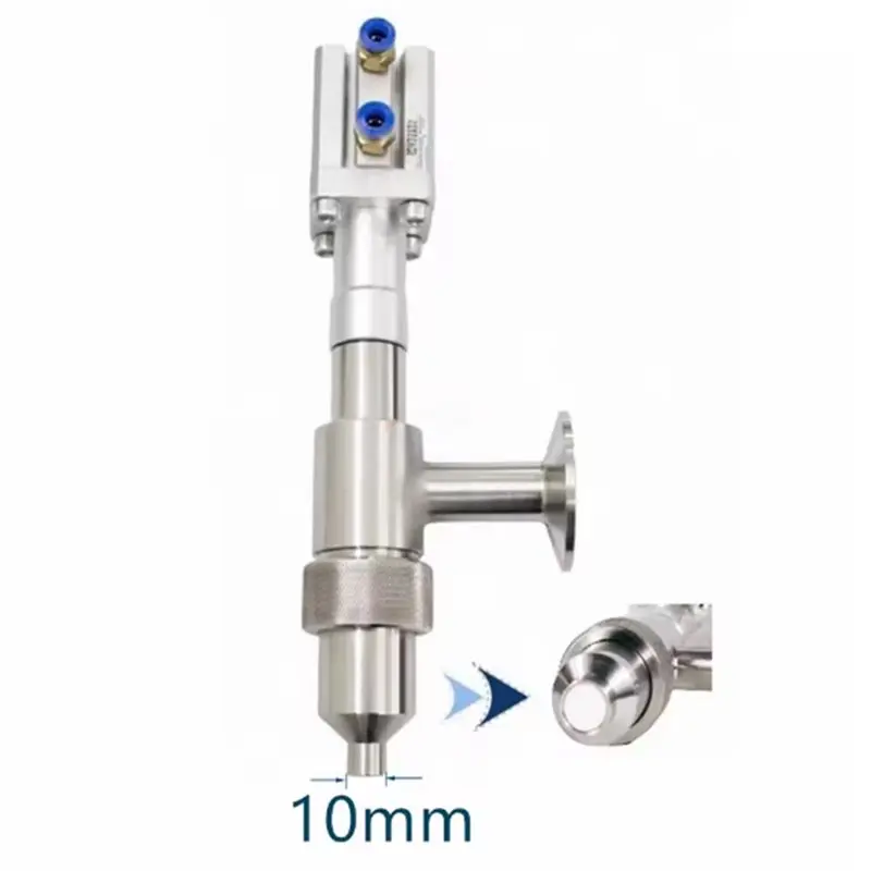 2026 Hot Style Pneumatic Filling Head Anti-Drip Design, 304SUS Stainless Steel Filling Machine Discharge Nozzle